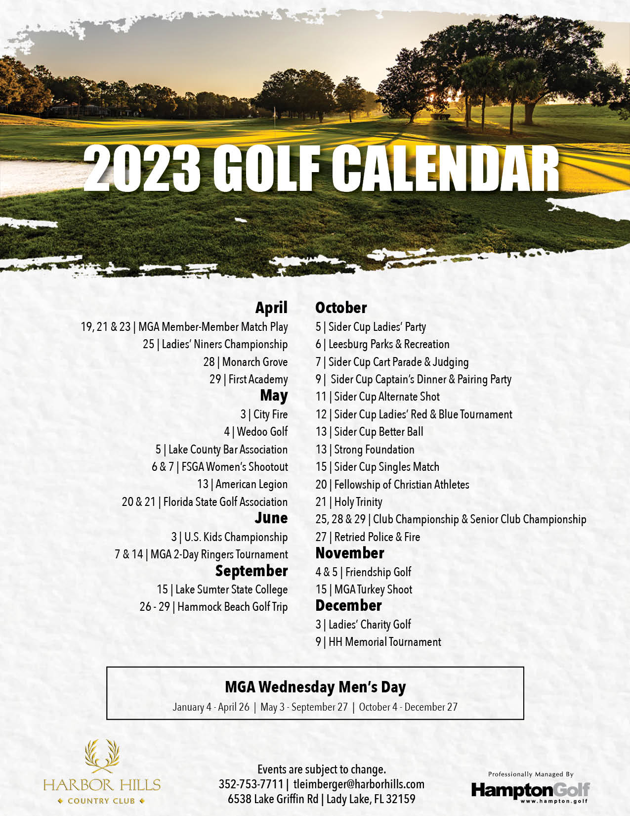 HH 2023 Golf Calendar EMAIL